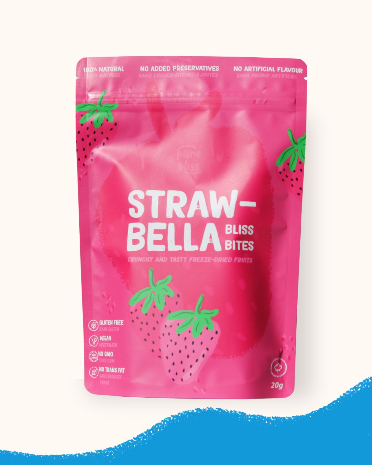 FREEZE DRIED STRAW-BELLA