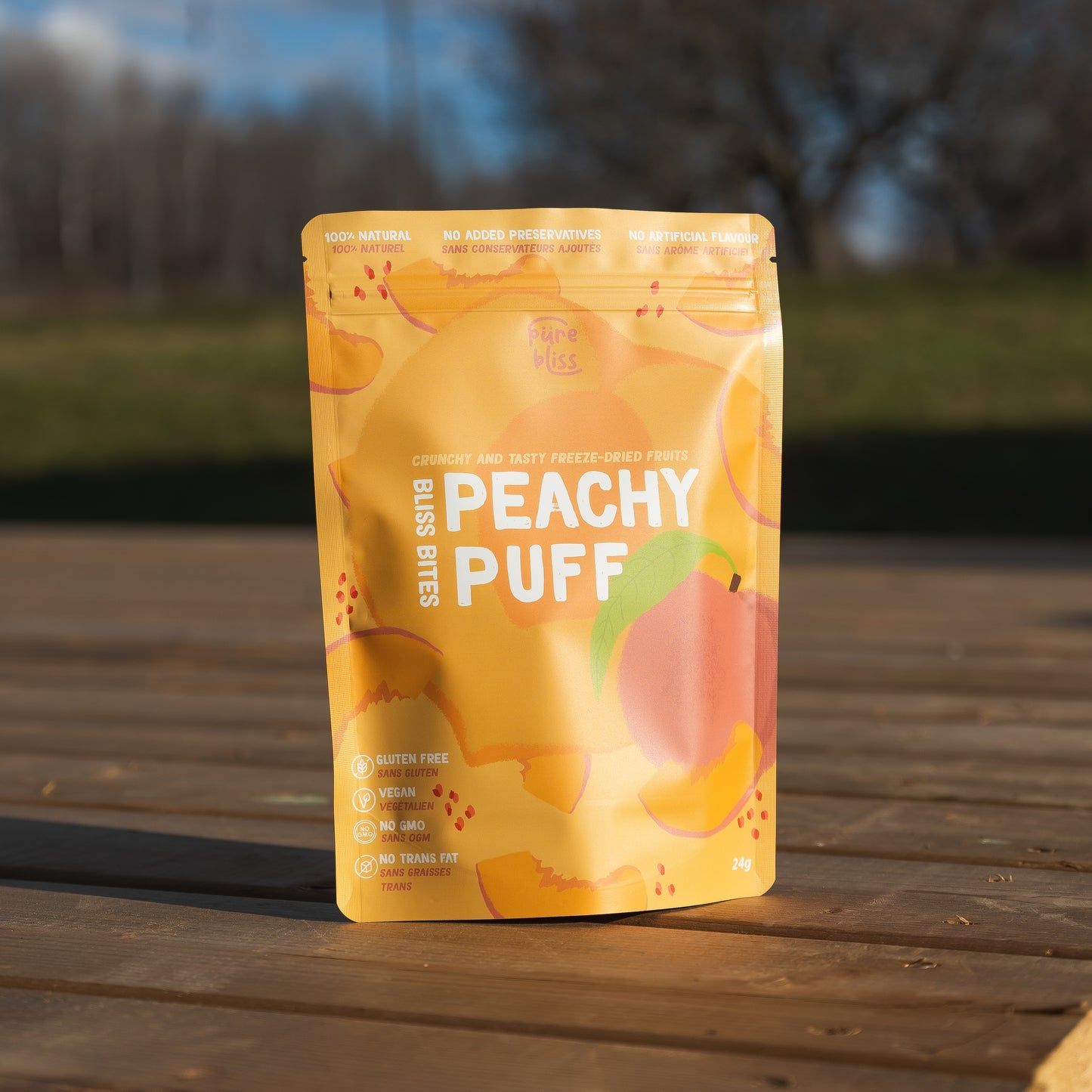FREEZE DRIED PEACH PUFF