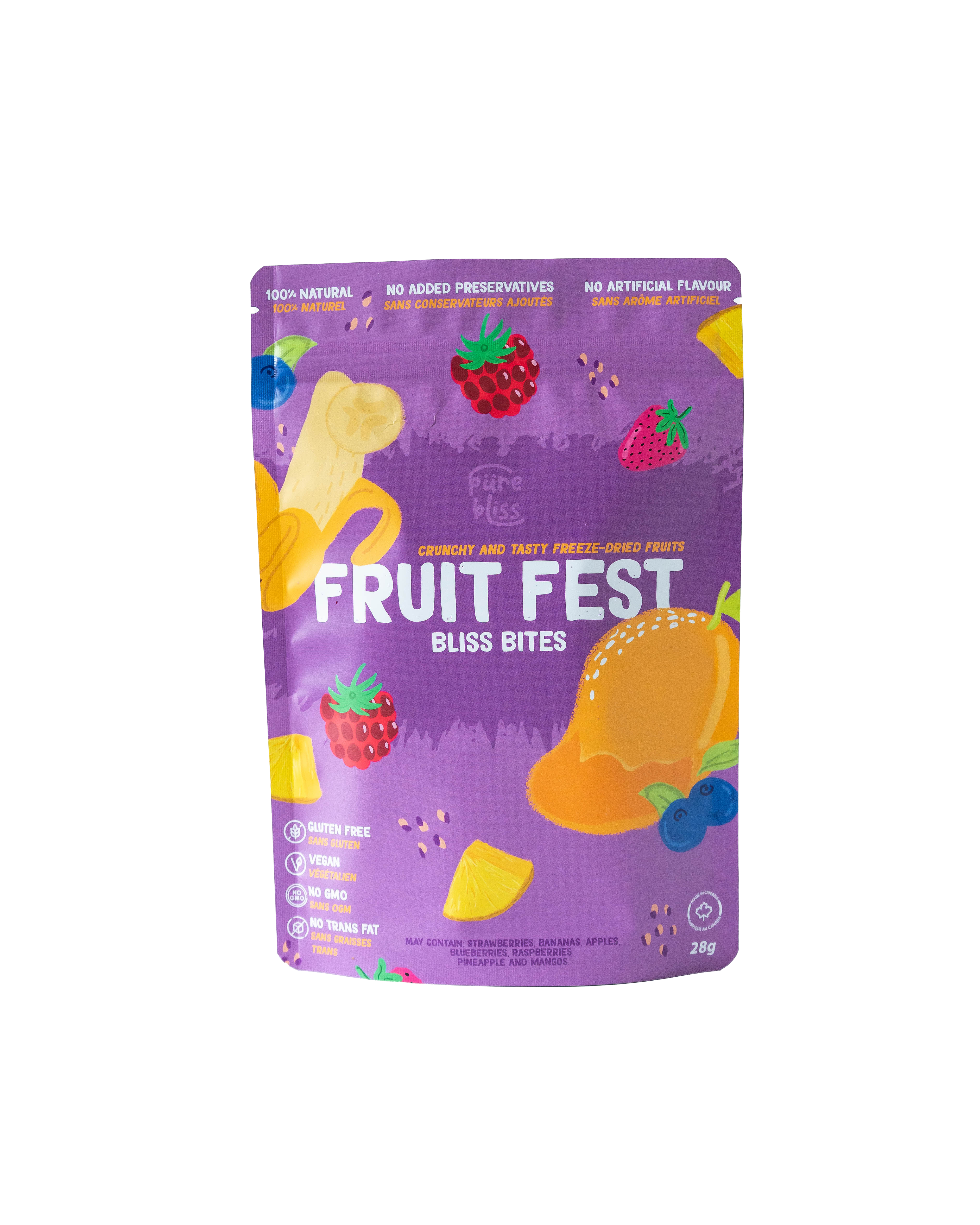 FREEZE DRIEID FRUIT- FEST - No GMO - Gluten Free - Vegan - No