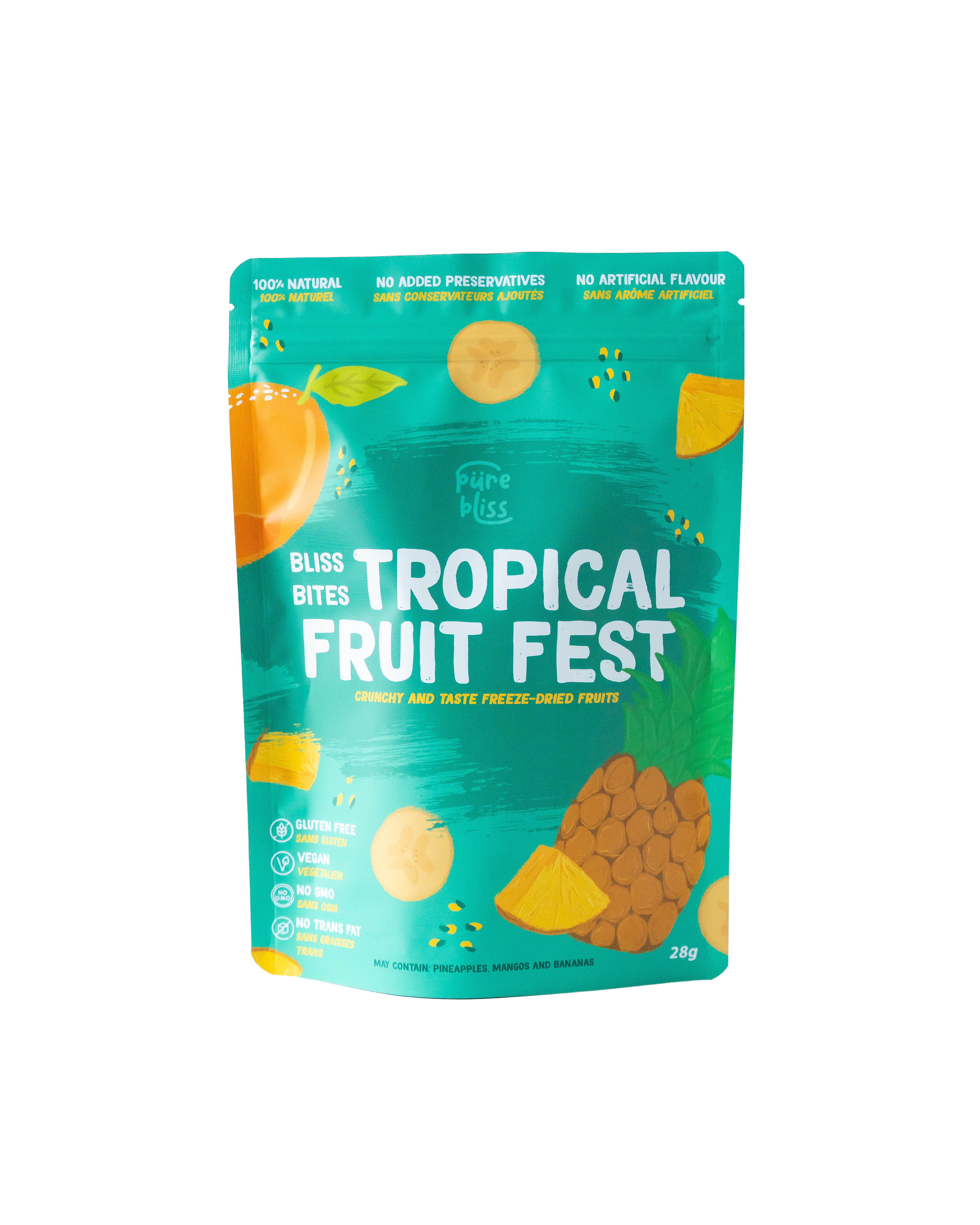 Freeze Dried Tropical Fest - Pure, Vegan, and Gluten-Free Snack
