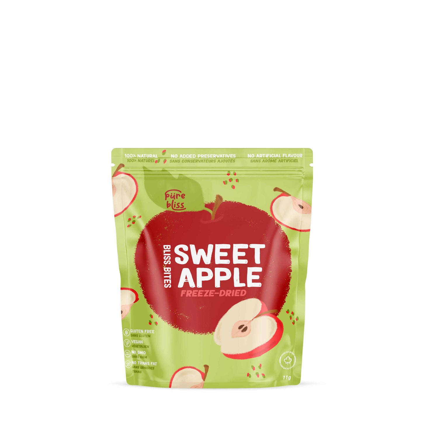 FREEZE DRIED MINI APPLE SLICES