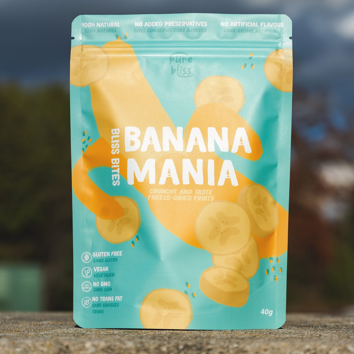 Freeze dried bliss bites banana