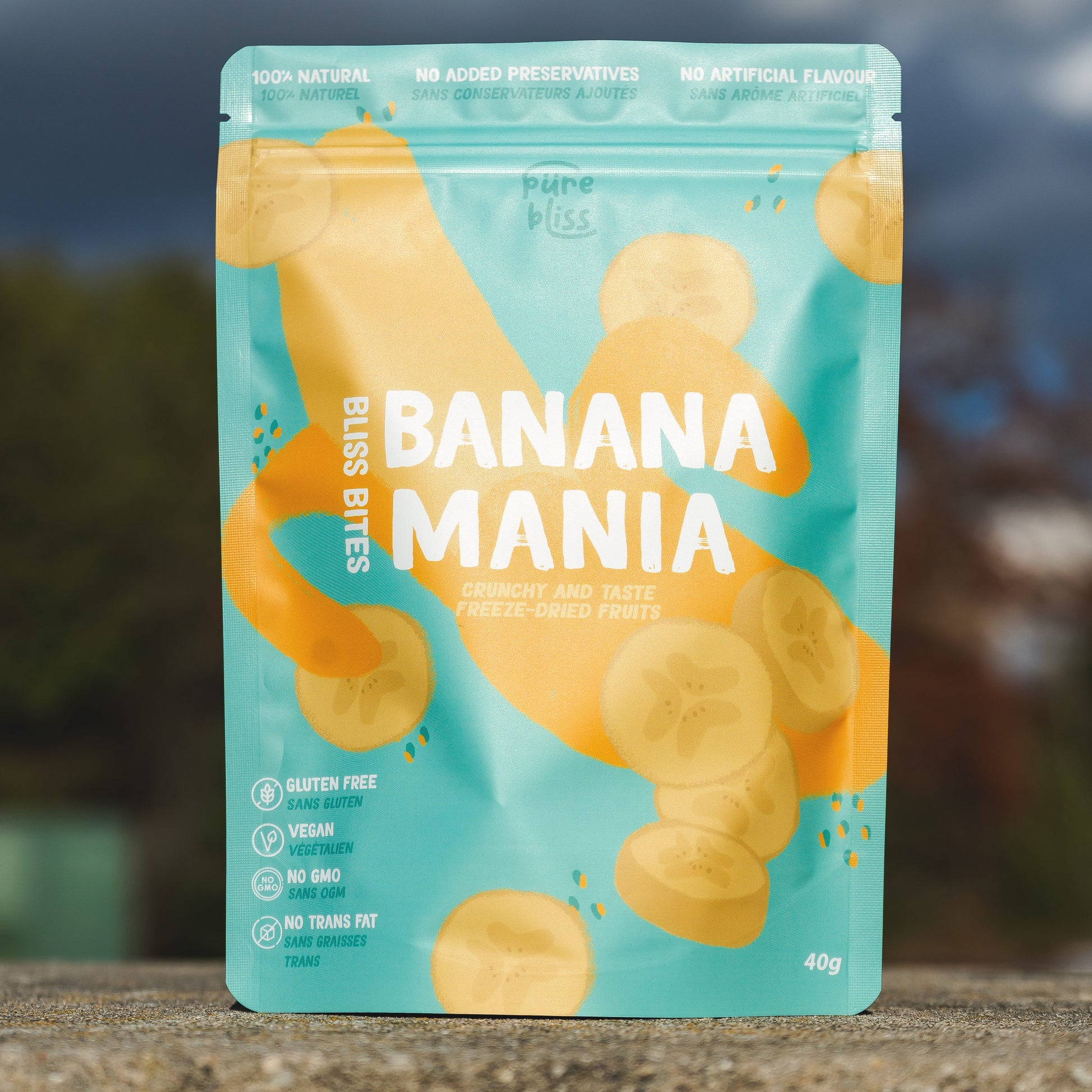 Freeze dried bliss bites banana