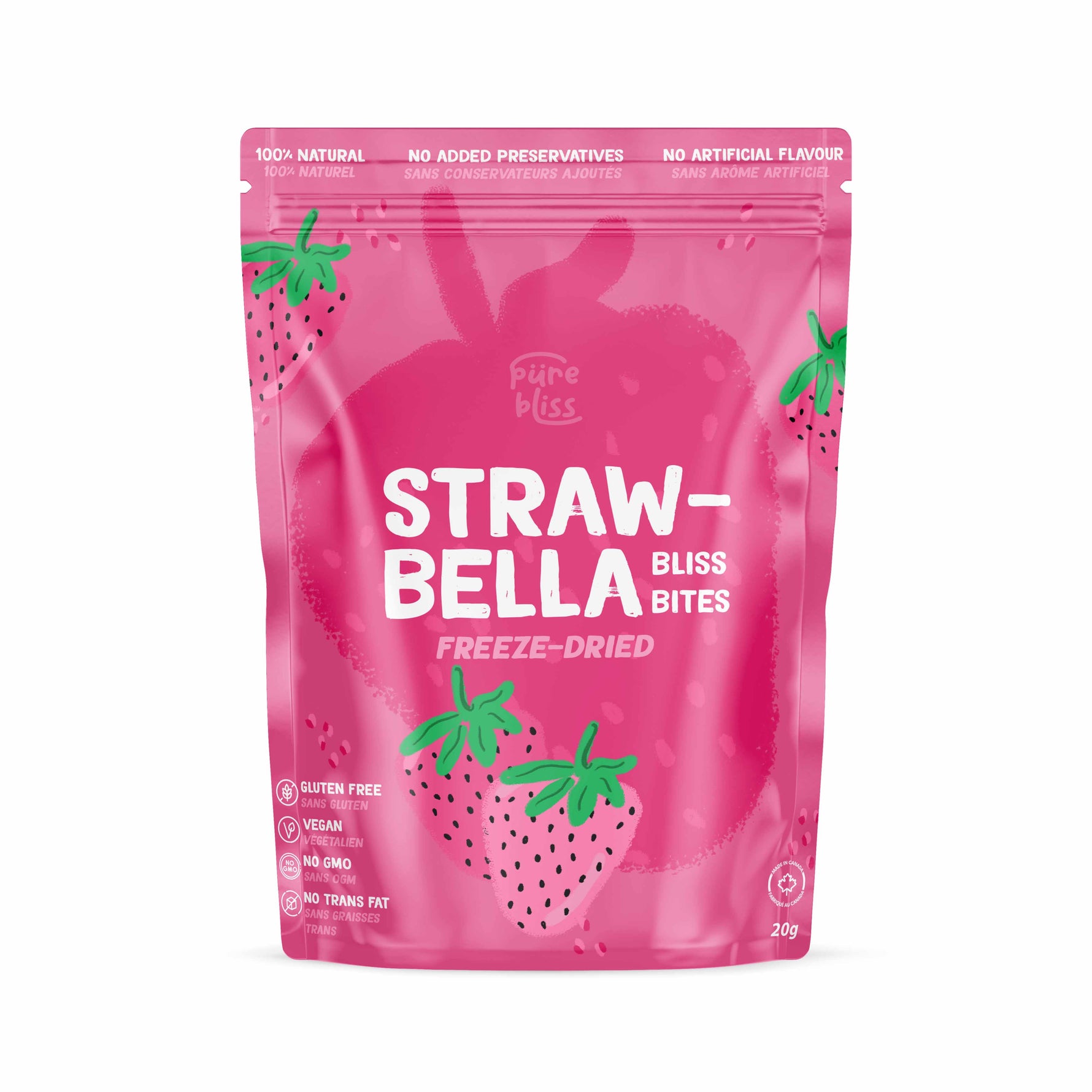 FREEZE DRIED STRAW-BELLA