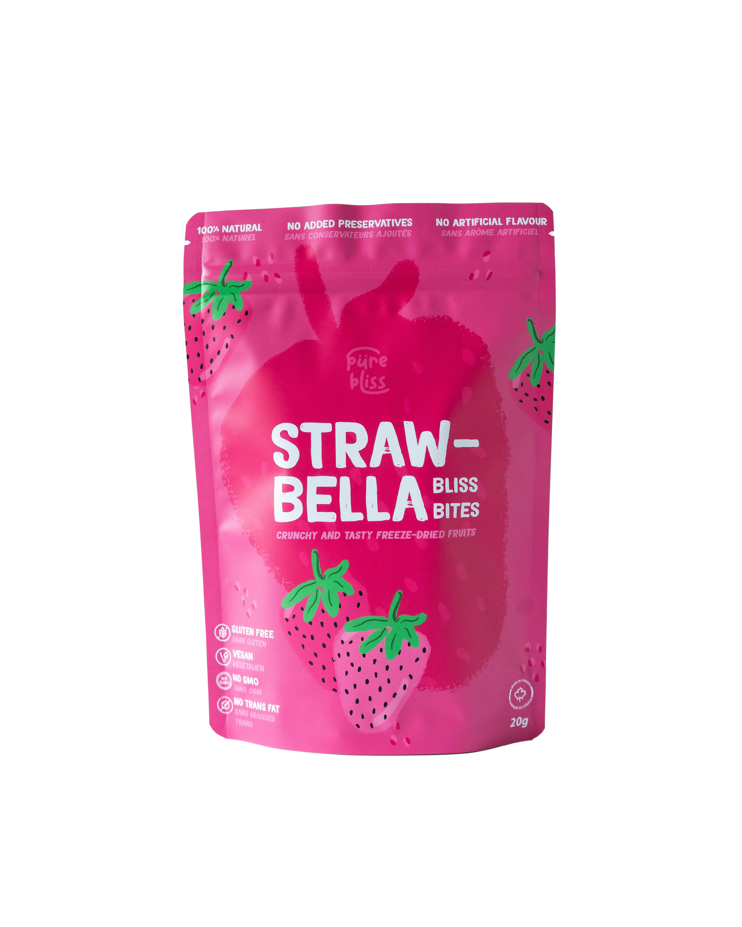 FREEZE DRIED STRAW-BELLA